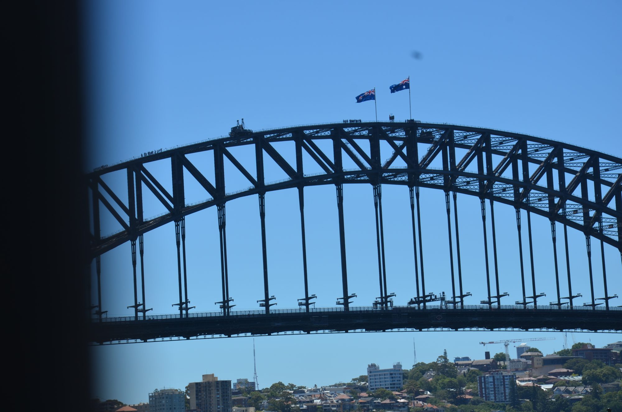The steel arch of the Harbour Bridge