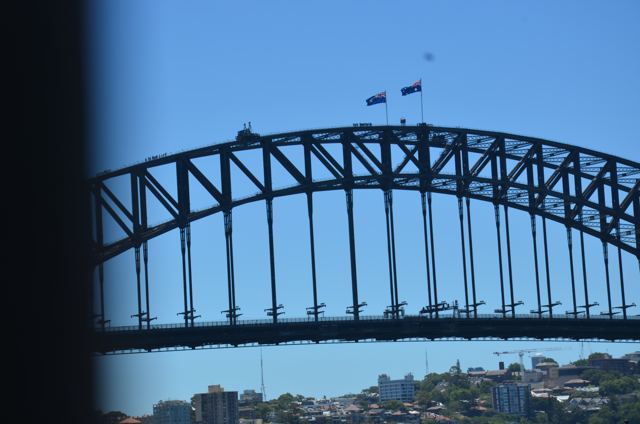 The steel arch of the Harbour Bridge