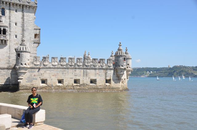 A medieval tower on the river's edge