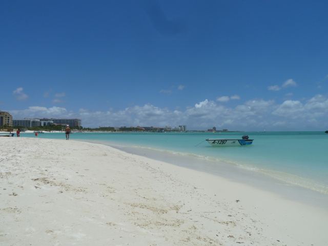 White sand and turquoise water