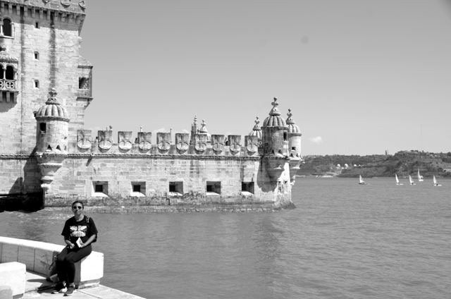 A medieval tower on the river's edge